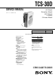 Sony TCS-30D Service Manual