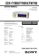 Sony CDX-F7000 Service Manual