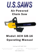 U.S.SAWS ACH GB-16 Operating Manual