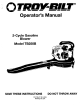 Troy-Bilt TB250B Operator's Manual