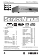 Philips DVDR75/001 Service Manual