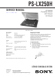 Sony PS-LX250H Service Manual