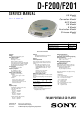 Sony D-F200 Service Manual
