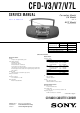 Sony CFD-V3 Service Manual