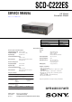 Sony SCD-C222ES Service Manual