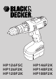 Black & Decker HP148F2K Original Instructions Manual