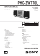 Sony PHC-ZW770L Service Manual