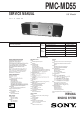Sony PMC-MD55 Service Manual