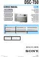 Sony DSC-T50 Service Manual