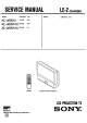 Sony KL-40WA1 Service Manual