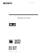 Sony Walkman MZ-R91 Operating Instructions Manual