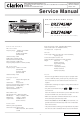 Clarion DXZ745MP Service Manual
