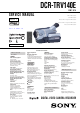 Sony DCR-TRV140E Service Manual