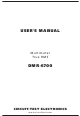 Circuit-test DMR-6700 User Manual