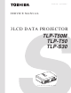 Toshiba TLP-T50M Service Manual
