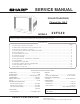 Sharp 20F540 Service Manual