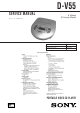 Sony D-V55 Service Manual