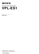 Sony VPL-ES1 Service Manual