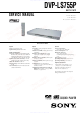 Sony DVP-LS755P Service Manual