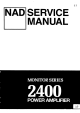 NAD 2400 Series Service Manual