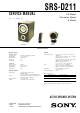 Sony SRS-D211 Service Manual