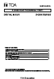 TOA D-2000 Series User Manual