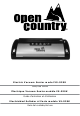Open Country VS-02SK Care/Use Manual