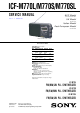 Sony ICF-M770L Service Manual