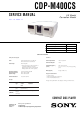 Sony CDP-M400CS Service Manual