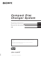 Sony CDX-505RF Operating Instructions Manual