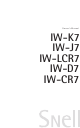 Snell IW-K7 Owner's Manual