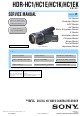 Sony HDR-HC1 Service Manual