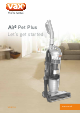 Vax Air3 Pet Plus VRS114 Let's Get Started