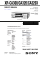 Sony XR-CA300 Service Manual