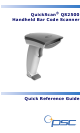 PSC QuickScan QS2500 Quick Reference Manual