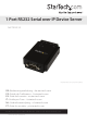 StarTech.com NETRS232 Instruction Manual