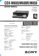 Sony CDX-M600 Service Manual