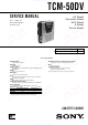 Sony TCM-50DV Service Manual