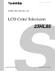 Toshiba 23HL85 Service Manual