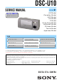 Sony DSC-U10 Service Manual