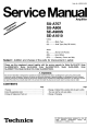 Technics SU-A707 Service Manual