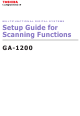 Toshiba GA-1200 Setup Manual