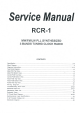 Sangean RCR-1 Service Manual