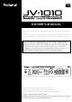 Roland JV-1010 Owner's Manual