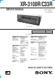Sony XR-3100R Service Manual