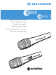 Sennheiser E845 User Instruction