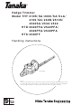 Tanaka THT-210B Handling Instructions Manual