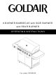 Goldair GBQA550 Operating Instructions Manual