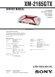 Sony XM-2165GTX Service Manual