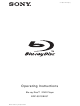 Sony BDP-S570 Operating Instructions Manual